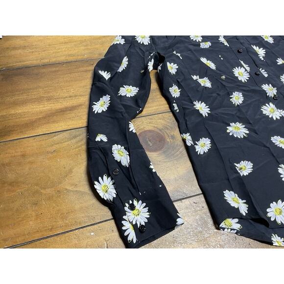 Kate Spade Floral Bee Size Medium Long Sleeve Button Down Blouse - Picture 3 of 12